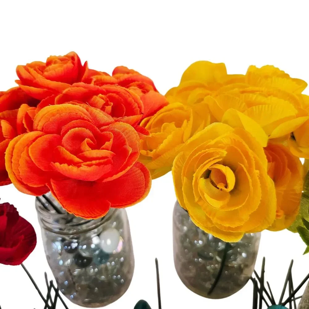 Artificial Silk Ranunculus Flowers 2.5